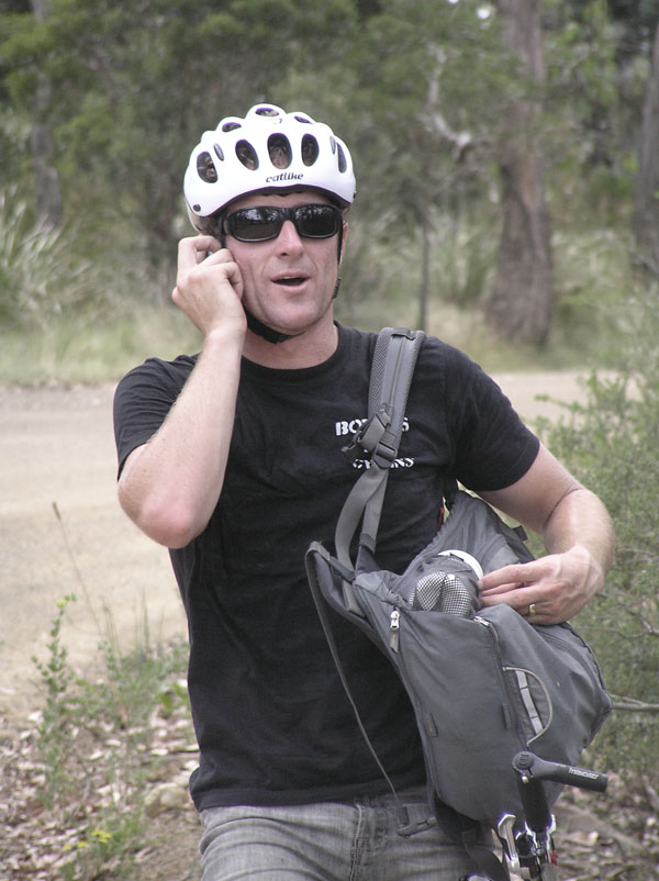 Ben talking to the coach... 